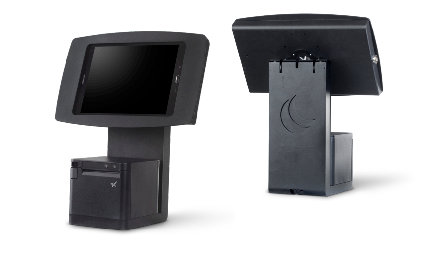 Tablethalterung mit integrierter Druckerstation